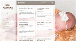 Desktop Screenshot of mimipujcovna.cz