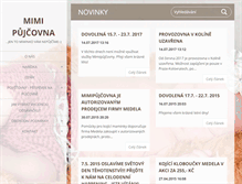 Tablet Screenshot of mimipujcovna.cz